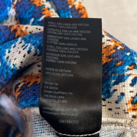 BDG Dylan Linen Souvenir Button-Down Shirt-NWT-Women XS - Picture 5 of 7